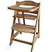 Exclusive Deluxe Wooden Highchair with Front Bar,EXTRA LARGE Food Tray, Seat Cushion 66551