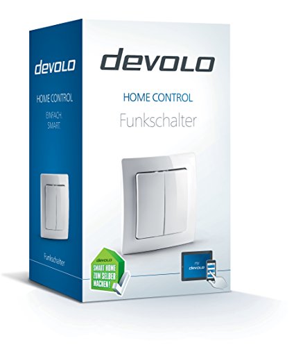 devolo Home Control Funkschalter (Z-Wave Hausautomation, Haussteuerung per iOS/Android App, Smart Home Aktor, Aufputz Installation, einfache Anbringung) weiß - 2