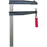 De proyección: 500 mm Bessey TGN60T50 - Sargento de tornillo, hierro fundido maleable, apertura de 600 mm, profundidad de garganta de 500 mm, barra de 45 x 12 mm