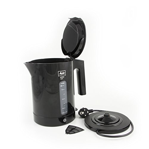 Melitta Wasserkocher Easy Aqua 1,7 Liter Hochglanz 2.400 Watt, schwarz 101602 - 2