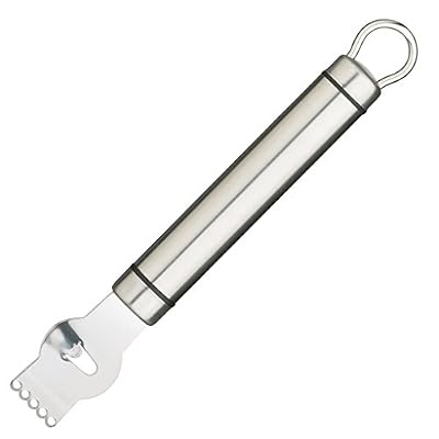 Kitchen Craft Zesteur professionnel avec manche court ovale Acier inoxydable