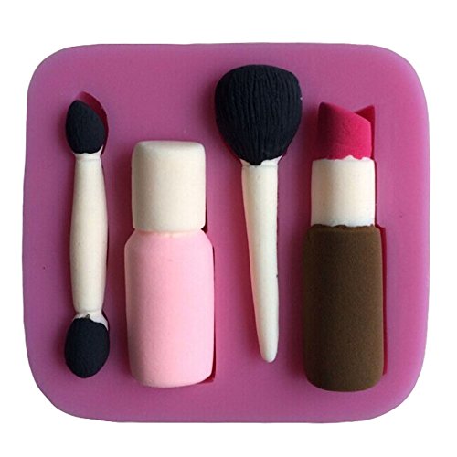 Karen Baking Schöne und Fashion Makeup Tools Form 3D Silikon Backform für Kuchen-Fondant Dekorieren