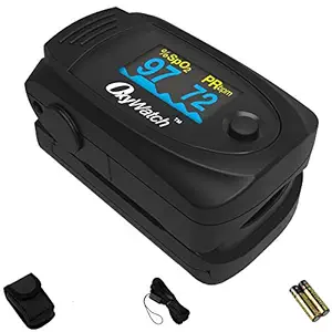 Choicemmed MD300C63 Unbreakable, Shock Proof Dual Color OLED Finger Tip Pulse Oximeter for Pulse blood Oxygen SPO2 & PR Measurement(Black)