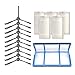 Produktbild Upxiang Ersatz Zubehör für Ilife V5Spro V5S V50, Filter, Seitenbürste, Filterelement, Wischmop, Mop Kombination Zubehör Set, Kehrmaschinen Robot Staubsauger Reinigungs Werkzeug Ersatzteil (B)
