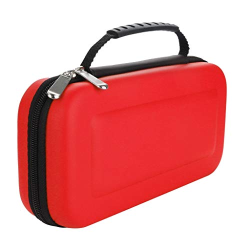 Preisvergleich Produktbild Wawer Eva Tragetasche Reisetasche aus Kohlefaser-Shell für Nintendo Switch - Aufbewahrungstasche Schutzhülle für Nintendo Switch (Rot)