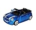 Produktbild Bburago Mini Cooper S Cabrio Blau R52 2004-2008 1/32 Modell Auto mit individiuellem Wunschkennzeichen