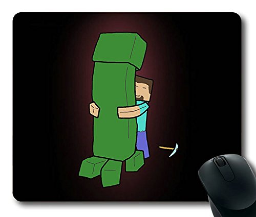 Custom Gaming Maus Pad mit Minecraft Creeper (1) rutschfeste Neopren Gummi Standard Größe 22,9 cm (220 mm) X 17,8 cm (180 mm) X 1/20,3 cm (3 mm) bequem Computer Mauspad Color 05