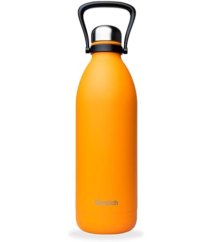 Qwetch - Thermosfles Wood 260 ml - drinkfles van roestvrij staal - 24 uur koud en 12 uur warm - waterdicht, BPA-vrij en herbruikbaar - thermosfles voor sport, reizen, kantoor, wandelen
