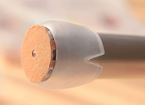 YCNK 24 Stück Transparent Runde Silikon Stuhlbein Caps Füße Pads Möbel Tischabdeckungen Bodenschutz für 25-29MM Runde Beine - 5