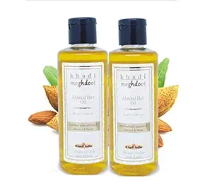 Khadi Meghdoot Almond Hair Oil 210ml (Pack of 2)