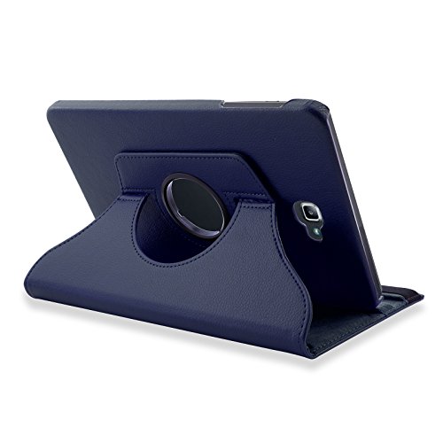 SAVFY Samsung Galaxy Tab A 10.1 Hülle (2016) T580N/ T585N 360 Grad Drehung Case Schutzhülle Tasche mit Ständerfunktion inkl. Eingabestift und Schutzfolie, dunkelblau - 3
