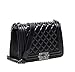 Produktbild S Lady Design Fashion Frauen Karriere OL Schwarz Handtasche kariert Kette Tasche Umhaengetasche Mode-Strasse Damentaschen (gleichen Preis mit Upgrade-Qualitaet)