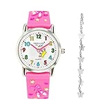 Lappazo- Reloj Analógico para Niña de Cuarzo del 3D Dibujos Kit de Princesa y Pu