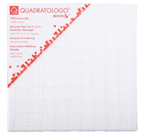 REEVES QRG3030 Quadratologo Keilrahmen, Baumwolle, 30 x 30 x 1 cm