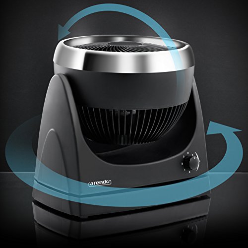 Arendo Tisch-Ventilator / Oszillationsfunktion ca. 100° (schwenkbarer Standfuß) | Standventilator 30cm (Wandbefestigung möglich) | innovative Zirkulationstechnik | Leistungsaufnahme: 33W | hoher Luftdurchsatz | Neigungswinkel verstellbar (90°) - 5