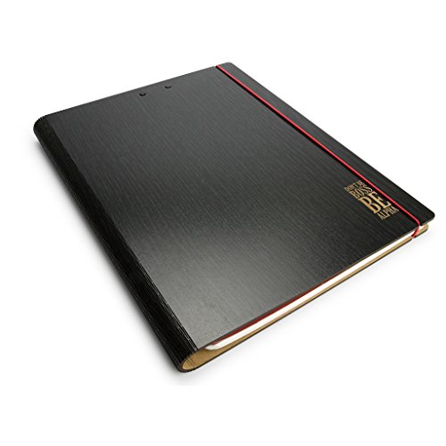 A P  Donovan -Ring-buch inkl  50 Blatt - Akten-Ordner  Organizer - Notizbuch mit Spiralbindung  A4 und A5  - blanko - Esche schwarz  A4