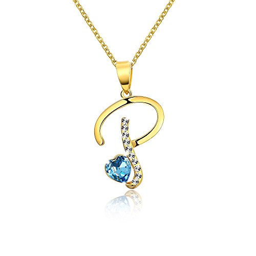 Yellow Chimes Crystals from Swarovski 22K Gold Plated P Alphabet Heart Crystal Pendant for Women and Girls RS.359 (90.00% Off) - Amazon Yellow Chimes Crystals from Swarovski 22K Gold Plated P Alphabet Heart Crystal Pendant for Women and Girls RS.359 (90.00% Off) - Amazon