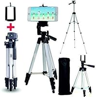 Case Plus Adjustable Aluminium Alloy Tripod Stand Holder for Mobile Phones & Camera, 360 mm -1050 mm, 1/4 inch Screw…