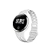 Price comparison product image Torus Pro E07 Water Proof Fitness Watch White Strap with Pedometer Calorie Counter and Swim Mode and Music Play. This Fitbit Styled Sports Accessory and Activity Tracker is Compatible with iPhone and Android Phon