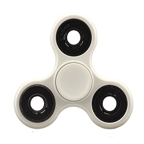 L-FENG-UK Toys Hand Tri Spinner Release Stress for Children and Adults 04# (White Black)