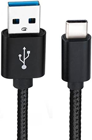 6amLifestyle Switch Charger Cable USB 3.0 Type C (USB to C) Charging Cable Compatible with Nintendo Switch Game Pad (2M, Black)