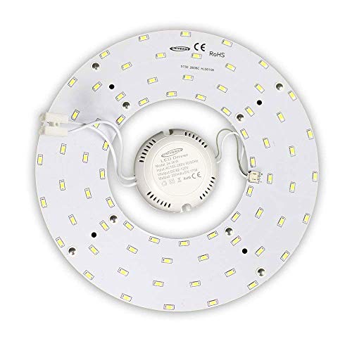 Vetrineinrete® Circolina corona led 5730 modulo circolare di ricambio neon per plafoniere luce naturale 4000 k 12 18 24 watt 265v ultra luminoso E40 (24)