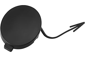 eMagTech 1PC Bumper Tow Eye Hook Cap Cover Trim Compatible with VW Polo 2009-2016 OE 6RD807241 Diameter 57.6mm Bumper Tow Hook Towing Eye Cover Cap