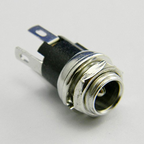 5 Stück 5.5mmx2.1mm DC Spannung Jack Buchse Female Schalttafelmontage Steckverbinder - 2