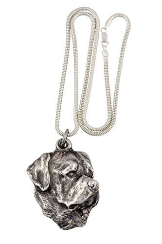Rottweiler, Silberstempel 925, Hund Silberkette, Silberkette 925, Limitierte Auflage, ArtDog