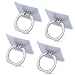 Produktbild Tiaobug Smartphone Finger Halterung Ring & Ständer, 4 Stück Handy Finger Griff Ring - Handy Halter Finger Ring aus Metall drehbare Halterung Silber One Size