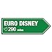 Produktbild Euro Disney Abstand Schild – Metall Wandschild Aufschrift Kunst, inspirierende