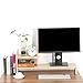 Produktbild 3 Farbe Computer Laptop Monitor Riser Ständer Regal Monitorerhöhung Bildschirmerhöhung und kann auch als Bücherregal verwendet werden, 78.5 x 30cm (Eiche Farbe)