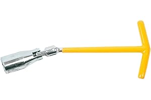 ARBEITSBEDARF24 Clé à bougie d'allumage - Poignée en T - Articulation à rotule - Clé à bougie - 21 mm