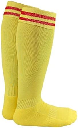 Lian LifeStyle Girl's 1 Pair Knee High Sports Socks for Baseball/Soccer/Lacrosse XS Yellow