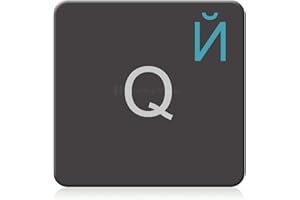 HOOPOMANIA Clavier Russe pour Macbook [Bleu Clair - 14x14mm] Autocollant Clavier pour Macbook