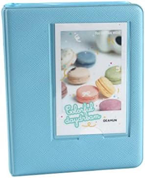 [Fujifilm Instax Mini Albums 3inchs Candy Album 64 photos]--YILON For Instax Mini 8 70 7s 25 50s 90 Film/ Pringo 231 Film/ Fujifilm Instax SP 1 Film/ Polaroid PIC-300P Film/ Polaroid Z2300 Film (Blue)