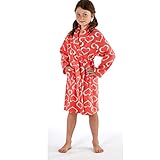Ladies Girls Kids Dressing Gown Fleece Robe Wrap Bathrobe Animals Soft