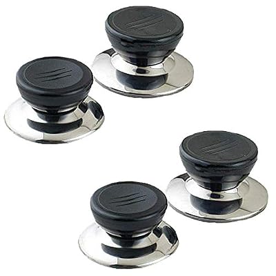 CAILI Lot de 4 boutons de rechange faciles à installer pour couvercle de casserole, couvercle de casserole, couvercle de casserole, boutons de couvercle de casserole