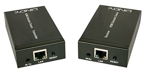 LINDY HDMI over Ethernet Extender 1080p. Ueber 120m Cat.6 Kabel oder Ethernet, Set mit Sender und Empfaenger (TX + RX) - 2