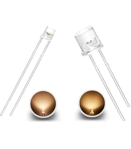 Gelbe Diffuse LEDs 25 Stück Diffuse Gelbe LEDs 3mm - Typ WTN-3-1500ge, Für Elektronikprojekte & Beleuchtung Gelbe Diffuse LEDs 3mm