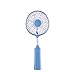 Produktbild elecfan USB Sommer Mini Ventilator, Badminton Schläger Entwurf USB Gebühren Handventilatoren 360 Grad Umdrehungs Handventilatoren Handminiventilator Elektrische Persönliche Fans - Blau