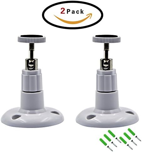 DTRIGIGO Security Wall Mount for Arlo Camera,2 Pack Adjustable Indoor and Outdoor Mount for Netgear Arlo Camera and other camera,CCTV,DVR (White)