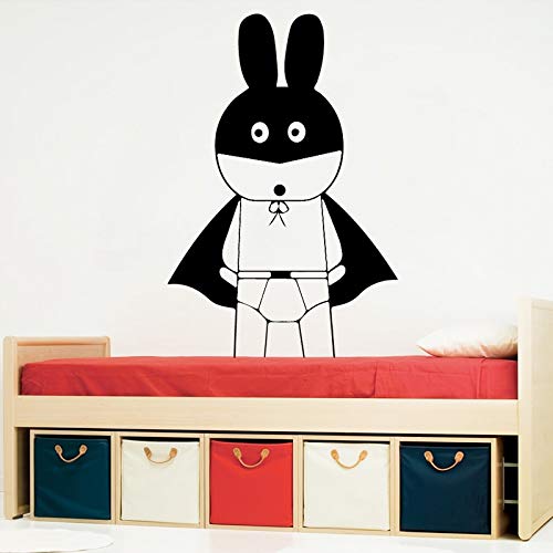 Preisvergleich Produktbild Hübsches Kaninchen Umweltschutz Vinyl Aufkleber Für Schlafzimmer Dekoration Wasserdichte Wandkunst Aufkleber 43X64CM