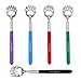 Price comparison product image Pack of 5 Telescopic Back Scratcher by DigHealth,(Bear Claw, Stainless Steel, Extendable, Soft Grip), Novelty Gift, Handheld Portable Ultimate Pocket Self Massager, For Those Difficult To Reach Itches