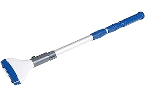 Bestway Flowclear batteriebetriebener Poolsauger AquaScan für Poolgrößen bis 305 cm, Weiß, 1.5 m