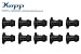 Produktbild KOPP 212900002 Lichterkettenfassung , Illuminations-Fassung E27 schwarz, regengeschützt, IP23, max.40W, lose, VE = 10 Stk