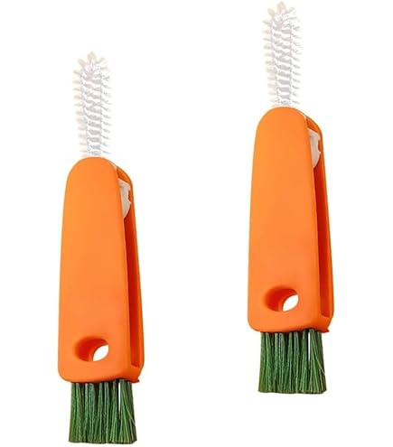 Set Nettoyage 3-en-1 Brosse Pour Tasses Et Pailles - 1 Brosse Multifonction + 2 Brosses à Paille - Nettoyage Fentes Et Coins