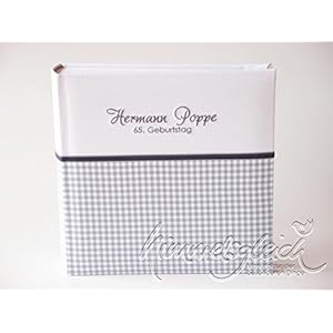 Fotoalbum grau kariert