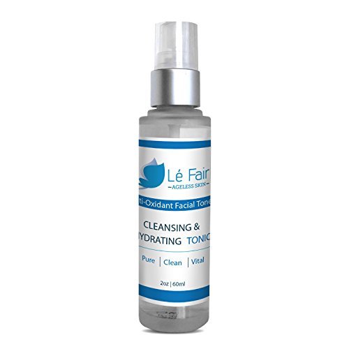 Le Fair Anti-Oxidant Facial Toner - Hydrated and Nourishes Skin - Alcohol Free & Gentle Cleansing - Suitable for All Skin Types - With Organic Aloe and Orange Blossom ...