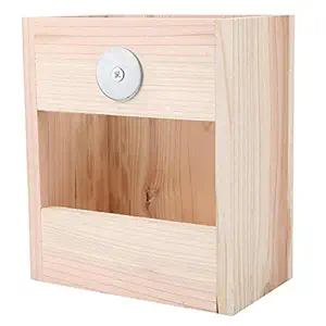 Western Era Wooden Cage Attach Hay Rack , Grass Feeder , Holder for Rabbit , Guinea Pig , Ferret